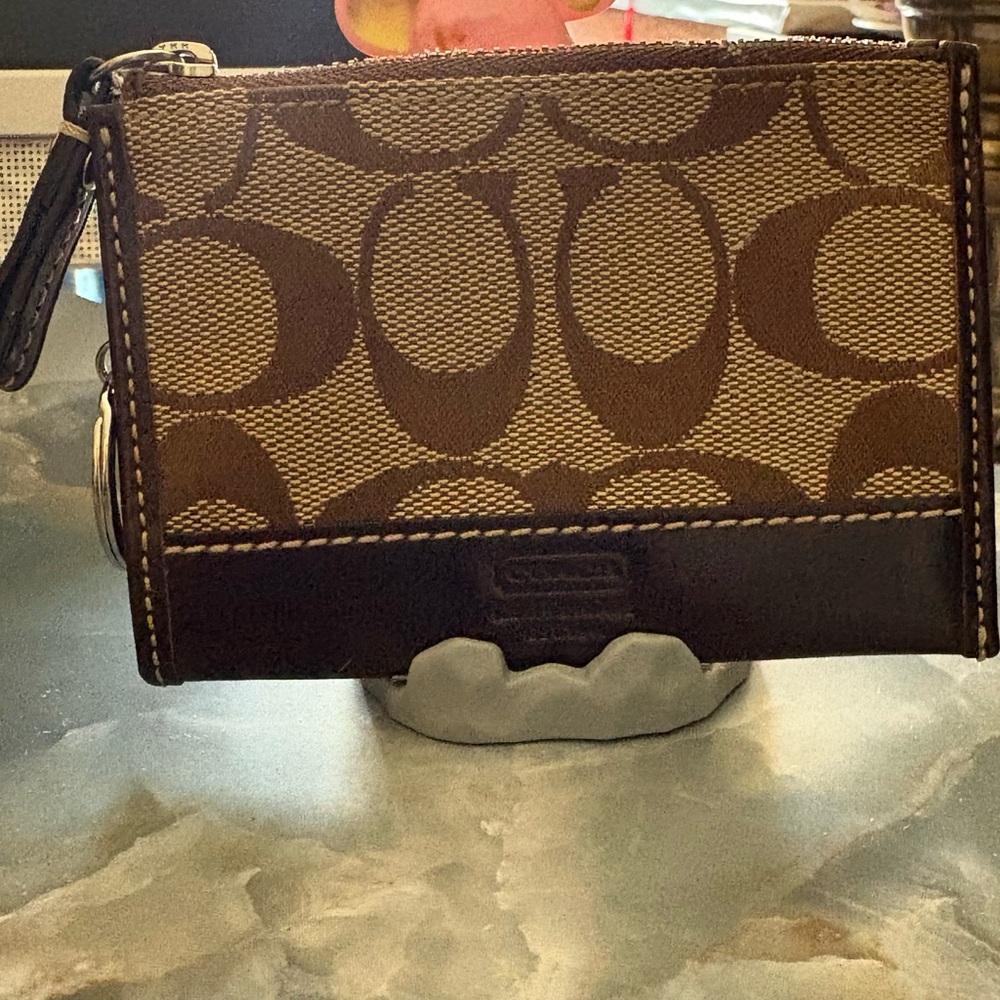 Coach Brown and Tan Wallet